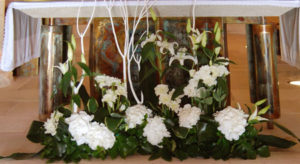 autel de fleurs pour un mariage